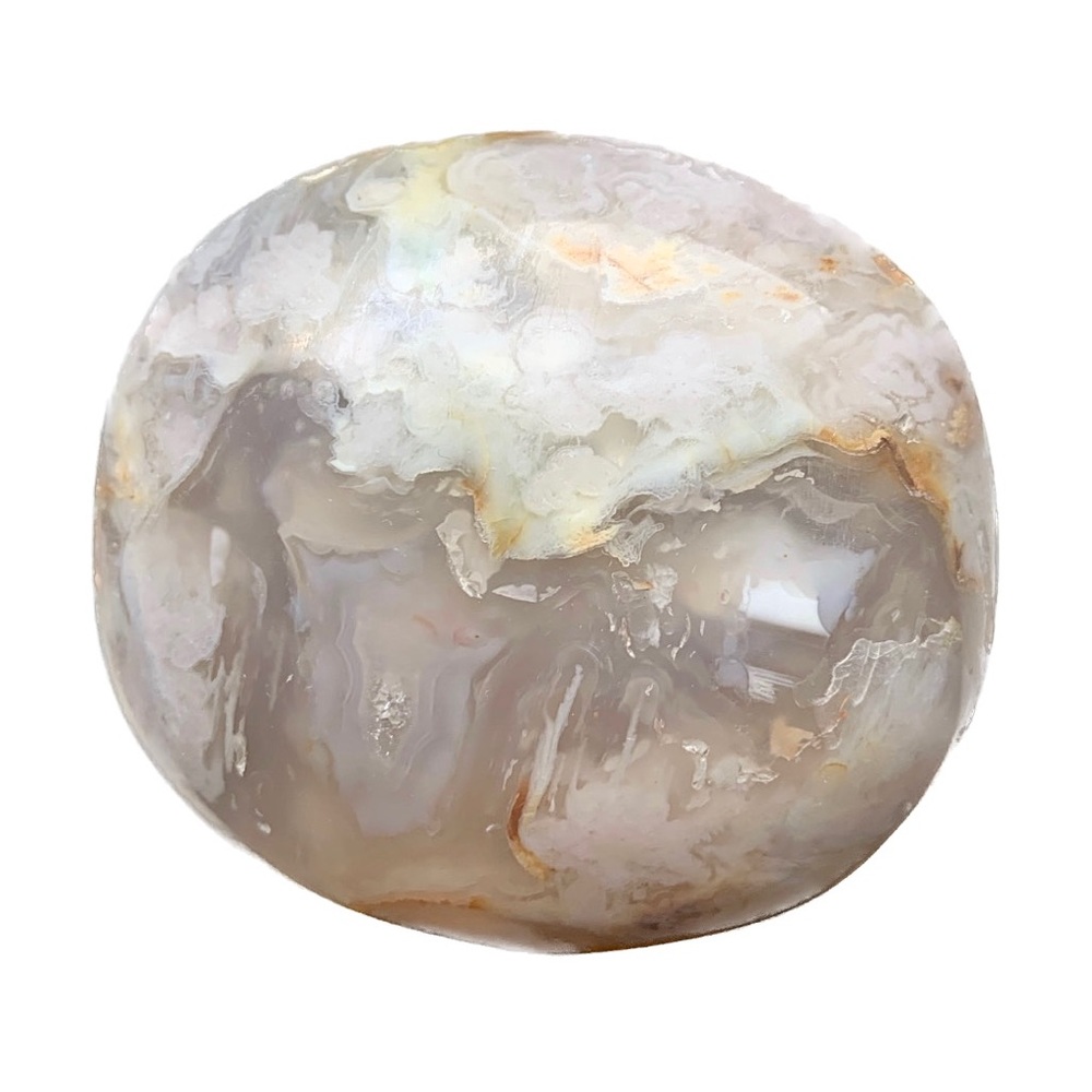 Flower Agate Palm Stone Crystal